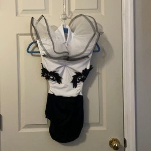 Black and White Dance Costume